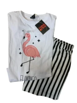 Pigiama Donna Corto 100% Cotone THINK PINK 2001 Outlet