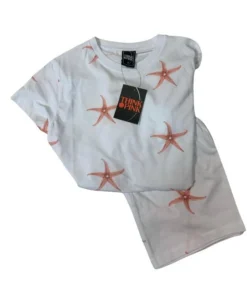 Pigiama Donna Corto 100% Cotone THINK PINK 2004 Outlet