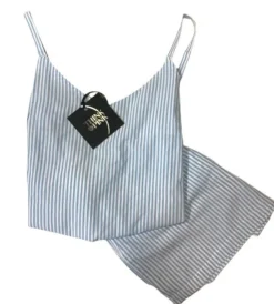 Pigiama Donna Stoffa Corto 100% Cotone THINK PINK 2021 Outlet