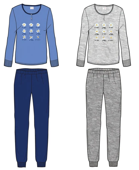 Pigiama Donna Lungo 100% Cotone Jersey Il Granchio Lady 421 Special Price 2 Pigiama Donna Lungo 100% Cotone Jersey Il Granchio Lady 421 Special Price - immagine 2