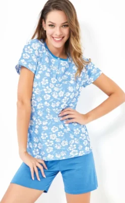 Pigiama Donna CORTO Cotone IL GRANCHIO Lady 5034