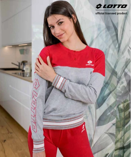 Pigiama Donna Cotone Jersey Lotto 5133 Outlet 1 Pigiama Donna Cotone Jersey Lotto 5133 Outlet