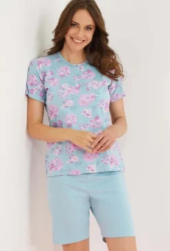 Pigiama Donna Corto Cotone Enrico Coveri 5193 Outlet