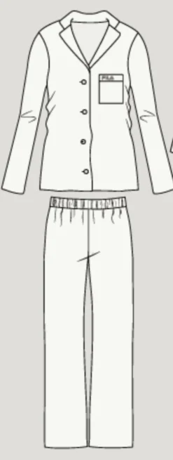 Pigiama Donna Raso Aperto Fila 4039 Pezzo Unico Campionario Special Price