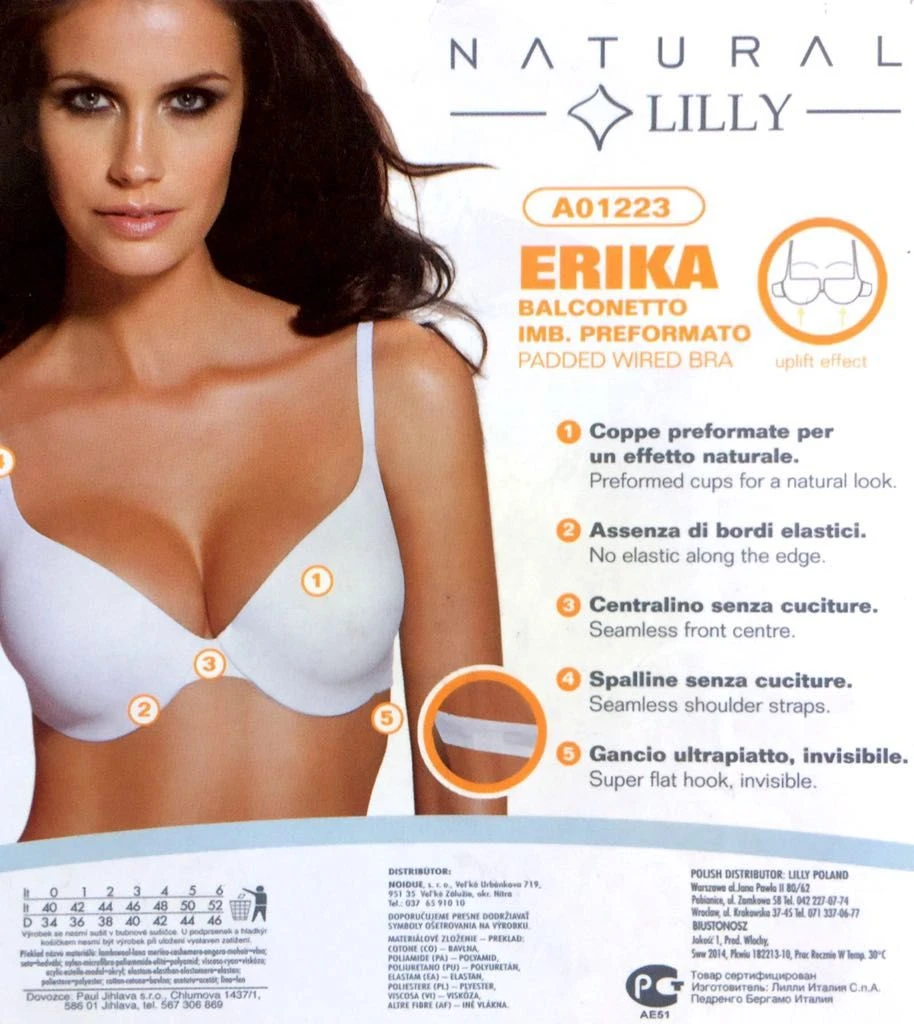 Reggiseno Balconcino Lilly 1223 Fine Serie Outlet 2 Reggiseno Balconcino Lilly 1223 Fine Serie Outlet - immagine 2