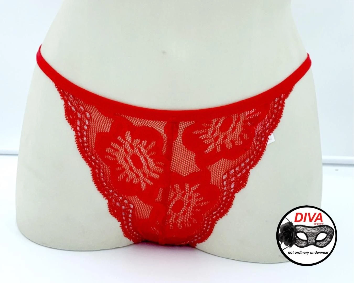 Perizoma Filo Sexy Rosso Diva By Prive' 3457 1 Perizoma Filo Sexy Rosso Diva By Prive' 3457