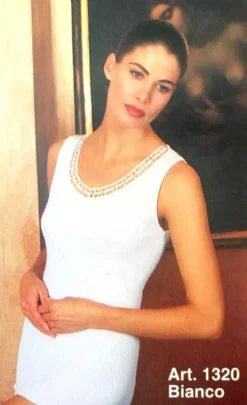 Canottiera Donna Spalla Larga 100% Cotone Life Art.1320