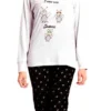 Pigiama Donna Manica Lunga 100% Cotone Karel 6152